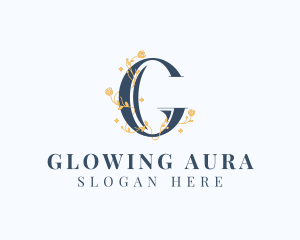 Flower Vine Letter G logo design