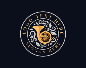 Musical French Horn logo