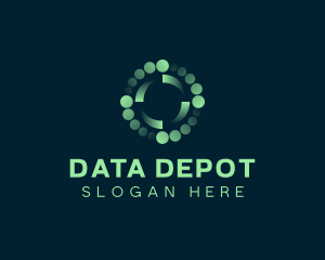 Data Technology App logo design