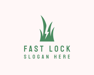 Fast Landscaping Grass logo design