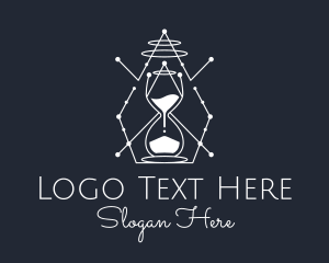 Simple Constellation Hourglass logo