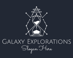 Simple Constellation Hourglass logo design