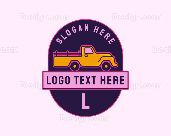 Farm Pickup Truck Logo