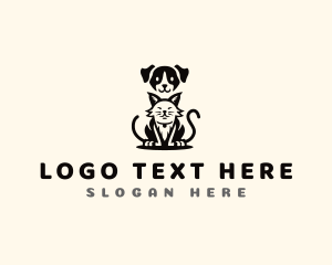 Dog Cat Animal Pet logo