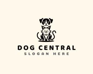 Dog Cat Animal Pet logo design