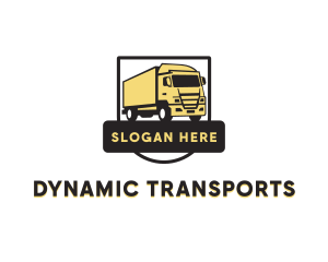 Freight Truck Transport logo design