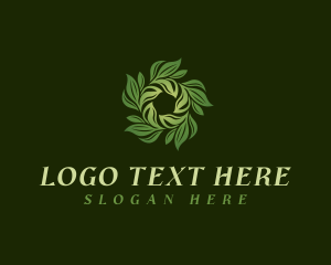 Natural Vegan Leaves Logo