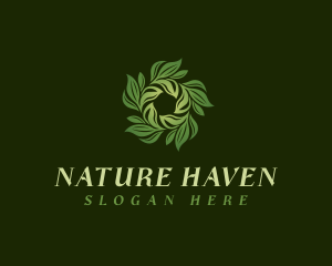 Natural Vegan Leaves logo design