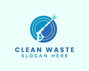 Pressure Washer Cleaning Maintenance logo design