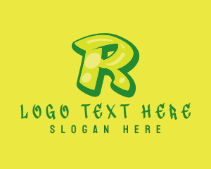 Graphic Gloss Letter R logo