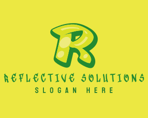 Graphic Gloss Letter R logo design