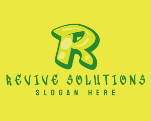 Graphic Gloss Letter R logo design