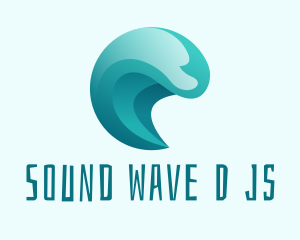 Beach Surfing Wave logo design