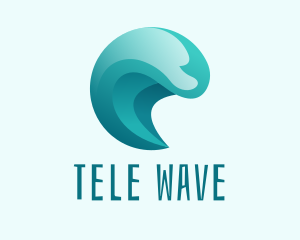 Beach Surfing Wave logo design