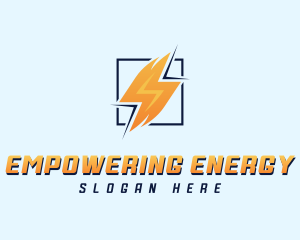 Lightning Power Electrician logo design