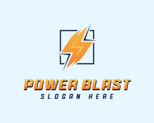 Lightning Power Electrician logo design