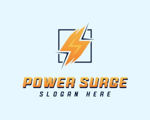 Lightning Power Electrician logo design