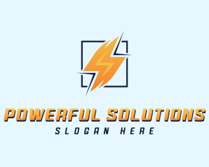 Lightning Power Electrician logo design