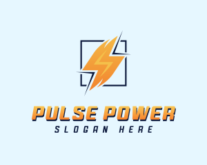 Lightning Power Electrician logo design