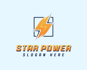 Lightning Power Electrician logo design