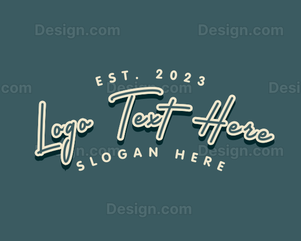 Startup Retro Brand Logo