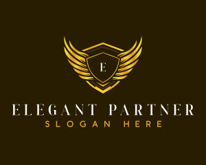 Luxury Wing Crest logo design