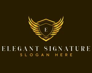 Luxury Wing Crest logo design