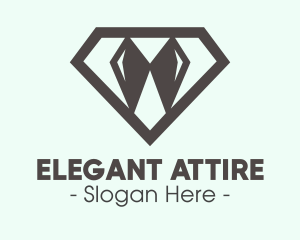 Elegant Diamond Bow Tie logo design