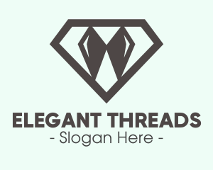 Elegant Diamond Bow Tie logo design