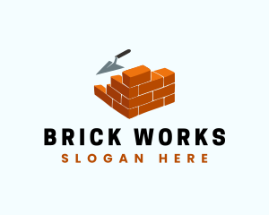 Brick Masonry Trowel logo design