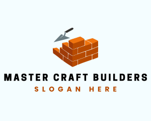 Brick Masonry Trowel logo design