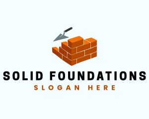 Brick Masonry Trowel logo design