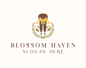 Floral Ribbon Braid Hair logo