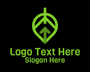 Logistics Leaf Arrow logo