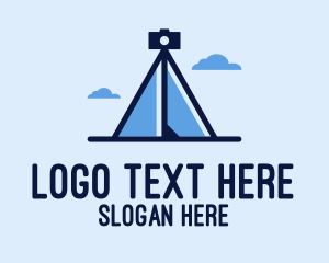 Photograph - Camera Tripod Tent logo design