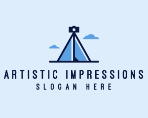 Photography Tripod Tent  logo design