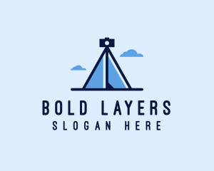 Photography Tripod Tent  logo design