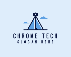 Photography Tripod Tent  logo design