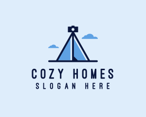 Photography Tripod Tent  logo design