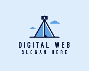 Photography Tripod Tent  logo design