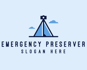 Photography Tripod Tent  logo design