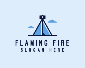 Photography Tripod Tent  logo design