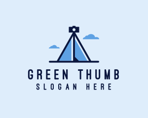 Photography Tripod Tent  logo design