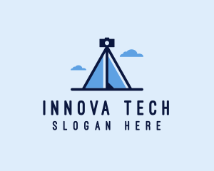 Photography Tripod Tent  logo design