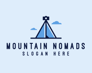 Camera Tripod Tent  logo design