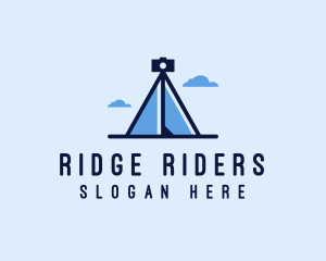 Camera Tripod Tent  logo design