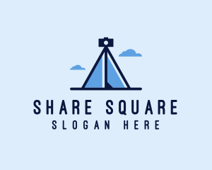 Photography Tripod Tent  logo design