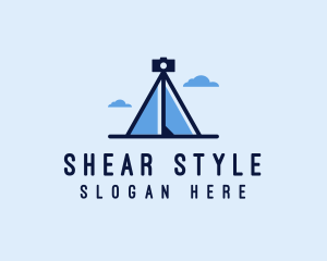 Photography Tripod Tent  logo design