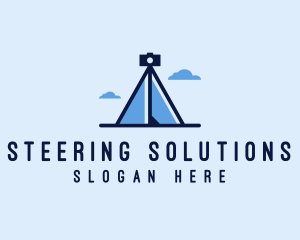 Photography Tripod Tent  logo design