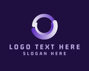 Digital Cyber Letter O logo design